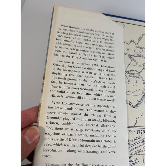 Vintage 1966 WILD HORIZON by F. Van Wyck Mason 1st ED HC Book Revolutionary War - Picture 7 of 10